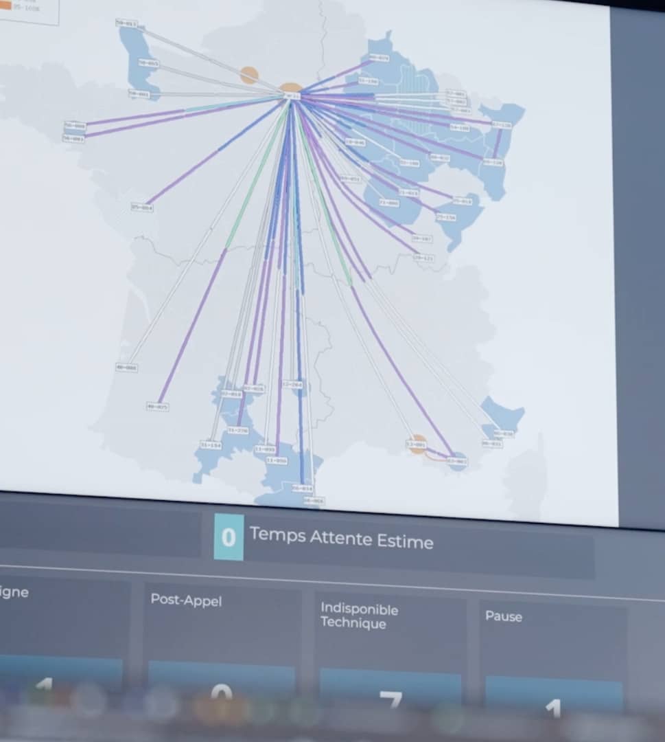 Carte de France des actions en cours